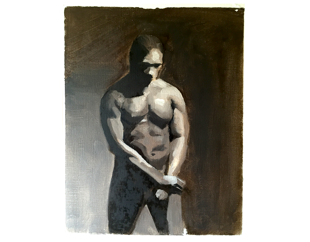 Figure Study in oil, 3 hours