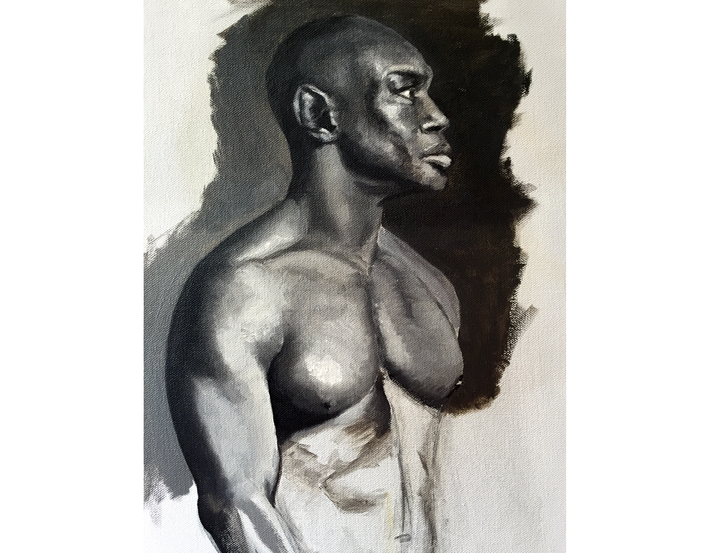 Figure Study in oil, 6 hours