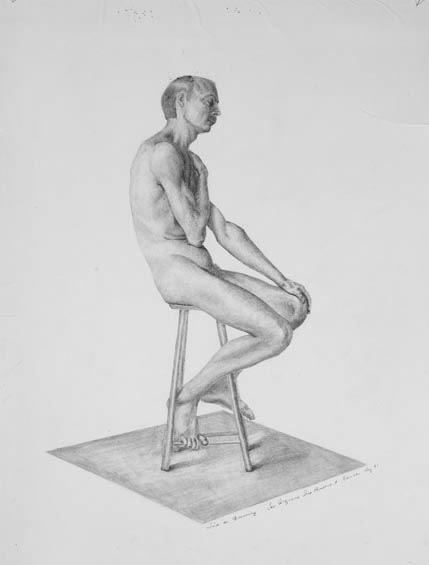 Figure Study Pencil, 15 hours